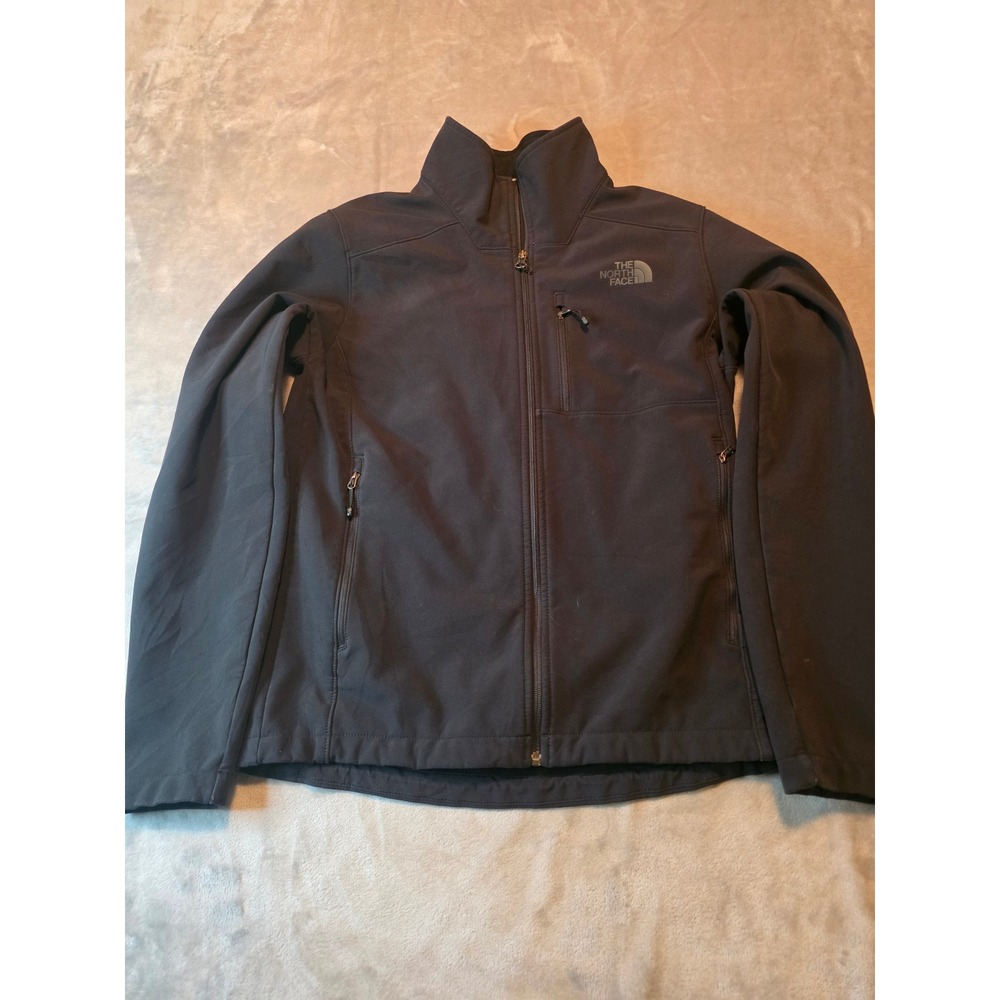 The North Face Softshell Jacket Mens Small Black WindWall Apex Bionic Full Zip